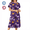 Halloween-Purple, variant on Loritta Nightgowns for Women Short Sleeve Comfy Womens Nightgown Summer Sleepwear for Women with Hair Rope, S-2XL