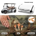 thumbnail image 5 of KUIFORTI Camo Deer Head Golf Cart Seat Cover Comfortable Thick Travel Sports Cart Seat Cushion Covers Fashion Fits for EZGO, Yamaha, Club Car and More 2 Seats Golf Carts, 5 of 7