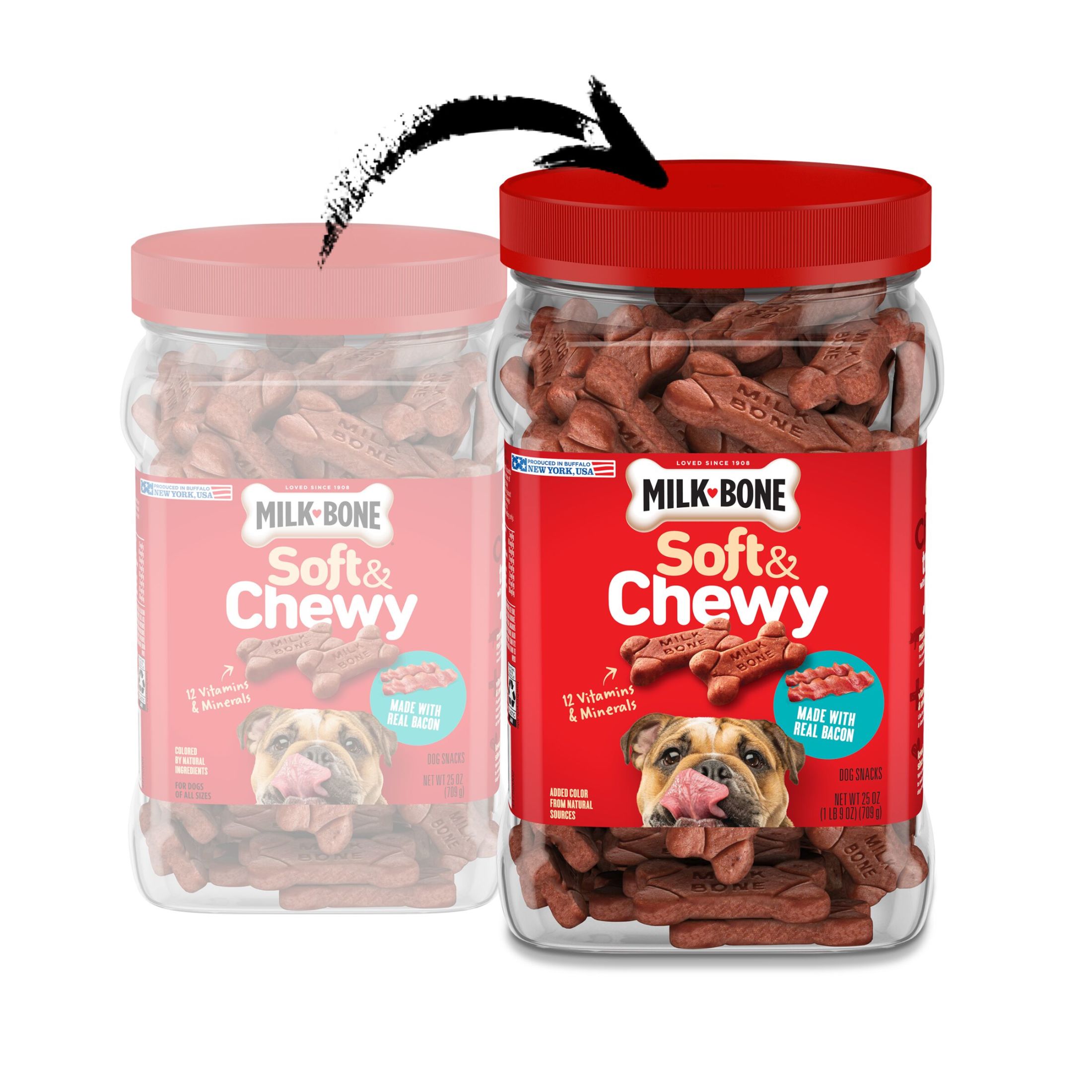 Milk-Bone Soft & Chewy Dog Treats Bacon, 25 oz photo 2
