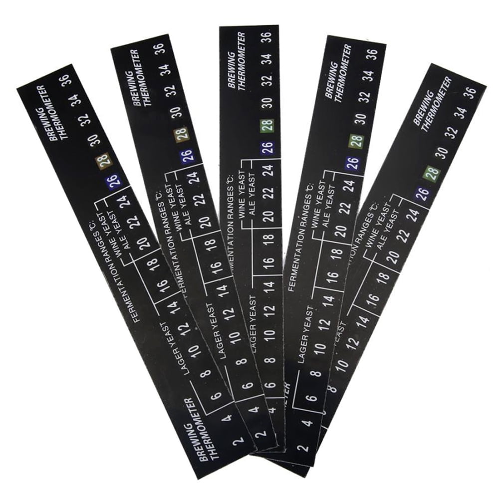 Homebrewing Thermometer Sticker, 5pcs Stick on Brewing Thermometer