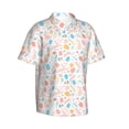 thumbnail image 2 of Daiia Happy Easter Hawaiian Shirt for Men Gentle Cotton Regular Short Sleeve Casual-X-Large, 2 of 9