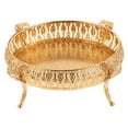 thumbnail image 4 of COSMOBETTY 1Pcs Golden Gilded Iron Fruit Plate With Corrosion Resistance For Home Use 22X17X10.5in, 4 of 8
