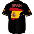 thumbnail image 3 of Personalized Spain Baseball Jersey, Spanish Proud Flag Jersey Shirt Espana Coat of Arms Peruvian Gift for Men Women (S), 3 of 4