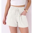 thumbnail image 4 of ANRABESS High Waisted Shorts for Women Summer Drawstring Lounge Shorts with Pockets Casual Loose Beach Vacation Shorts, 4 of 8