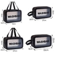 thumbnail image 5 of JAHH Travel Wash Toiletry Bag Women Men Translucent Waterproof Makeup Cosmetic Bags Travel Organizer for Accessories Toiletries Multi Functional Waterproof Pvc Storage, 5 of 6