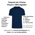 thumbnail image 3 of Playeras De Hombre Manga Corta Pack 5 Piezas Mayoreo Lisas, 3 of 6