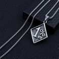 thumbnail image 4 of European and American Titanium Steel Tag Pendant Personality Punk Retro Trendy Men s Stainless Steel 1% Necklace Factory Direct Supply, 4 of 5
