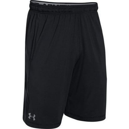 Under Armour mens Raid 10-inch Workout Gym Shorts , Black (001)/Graphite , Small Tall