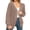 Camel, variant on Women's 100% Cotton Cardigan Sweater, Oversized Long Sleeve Knit Button Front Cardigan with Pockets