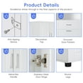 thumbnail image 3 of Pusnapku 69" Tall Tilt Out Laundry Hamper, Wood Bathroom Storage Organizer with Adjustable Shelf, Drawer,Freestanding Kitchen Hidden Trash Can Cabinet, 3 of 9