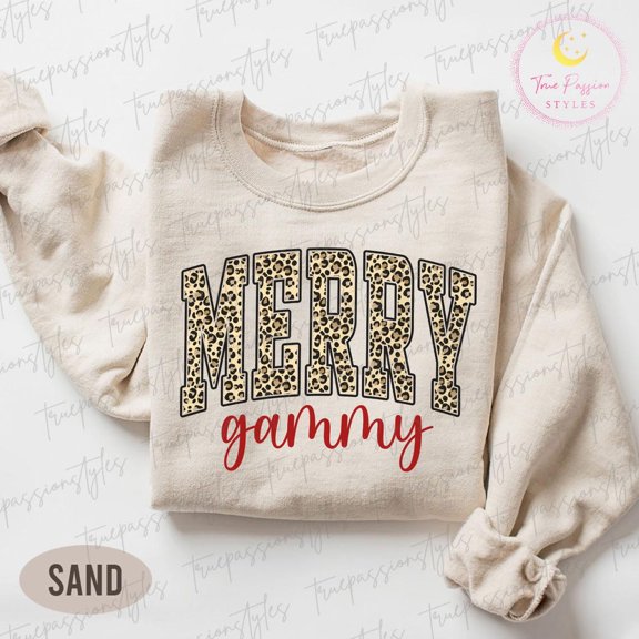 Merry Gammy Sweatshirt, Merry Gammy Sweater, Leopard season Gammy Shirt, season Gammy, Gammy Winter s S04481, F2877 Tshirt All Size S-5XL