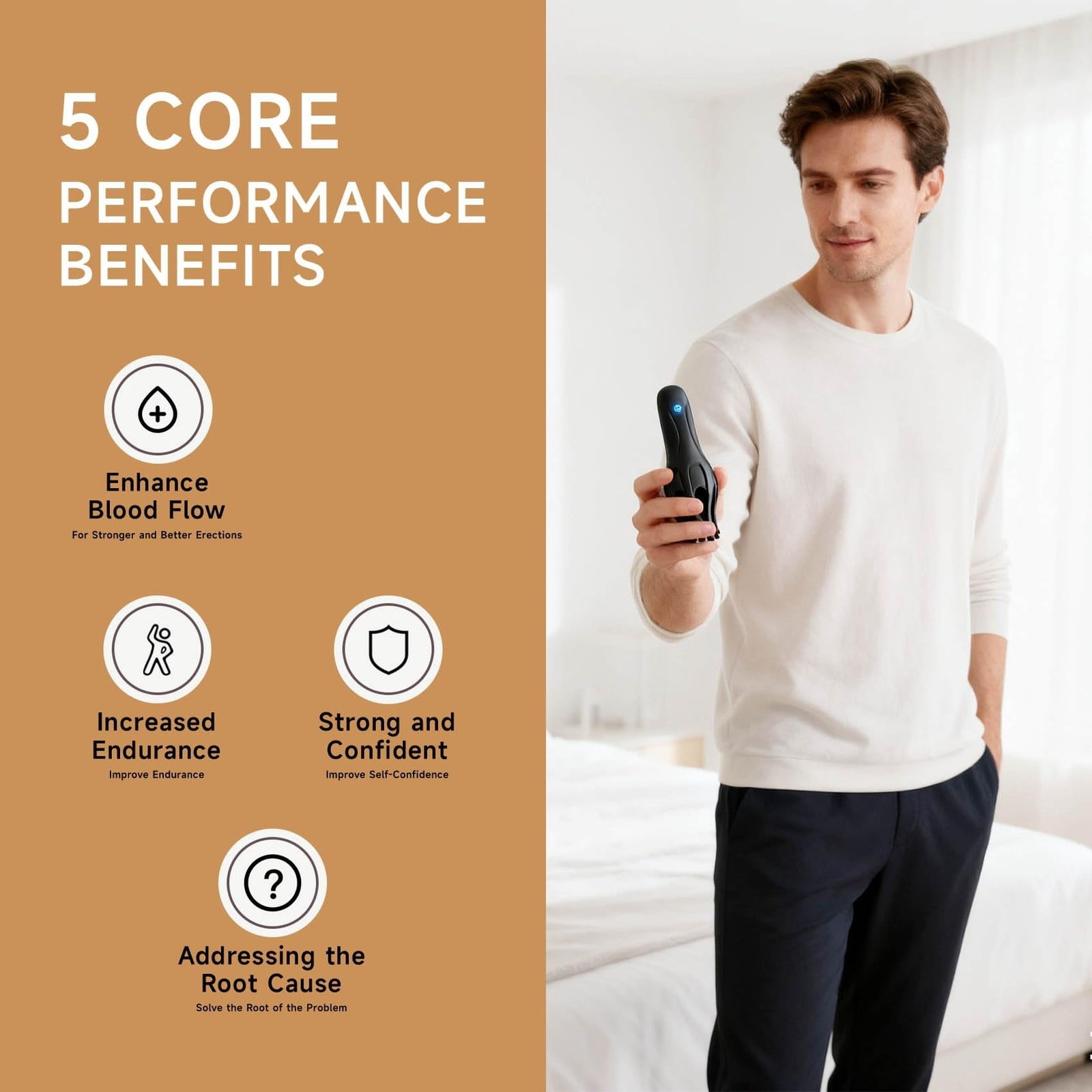 Newman Wave Therapy Pro Massager for Men 3Pack,Mansculpt Rechargeable Waterproof Handheld Massager,Multi Frequency Vibration,Ergonomic Silicone Wellness Device,Easy Clean Novelty Gift for Men 2025