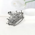 thumbnail image 7 of Grofry Rhinestone Crown Brooch Vintage Sweater Cardigan Coat Business Suit Lapel Pin Women Jewelry Gift Clothing Accessories, 7 of 7