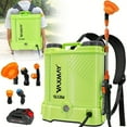 thumbnail image 6 of 3.2 Gal Battery-Powered Backpack Sprayer - 100 PSI High Pressure, 5 Nozzles & Telescoping Wand, Includes 2.0Ah Battery & Charger, Compatible with  18V - Ideal for Yard, Garden & Weed Spraying, 6 of 12