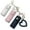 3pcs-#a, variant on Lip Oil Keychain 2in1 Mirror & Lip Balm Holder, Portable PU Leather Chapstick & Lipstick Organizer Keychain for Travel, Car & Purses, Mini Size Gift for Women & Girl