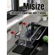 thumbnail image 4 of 1pc Bathroom & Kitchen Aluminum Alloy Storage Rack, Towel Holder, Shampoo Cosmetic Organizer, Shower Head Shelf, Sink Drain Rack, 4 of 5