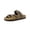 Brown nubuck, variant on Luna Kids Sandals, Supportive Cork Footbed Slides for Kids, Boys and Girls with Adjustable Buckles and Comfortable Fit
