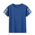 thumbnail image 6 of Muscularfit Pullover Boys Tshirts Summer Shirts Boys Athletic Shirts Short Sleeve T Shirt Blue Crew Neck Graphic Tees Big Brother Shirt,13-14 Years, 6 of 9