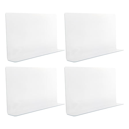 AURARMLET Transparent PVC Shower Water Barrier for Bathroom Floors 4Pcs