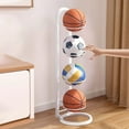 thumbnail image 4 of Yooshoverk Dual-Level Basketball Rack, Storage Stand for Balls and Gear, 4 of 9