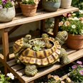 thumbnail image 7 of YYDENG Rustic Resin Turtle Planter Figurine with Whimsical Coastal Charm for Desk Shelf Display - A Functional and Decorative Home Accent Piece, 7 of 7