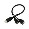 thumbnail image 1 of USB 2 en 1 macho a dos hembras, dos en uno, doble cabezal hembra, expansión USB para carga, 1 of 6