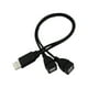 thumbnail image 1 of Usb De Un Minuto 2 En 1 Macho Dos Hembras Datos Dos En Uno Doble Cabeza Hembra Carga Usb Expansión, 1 of 5