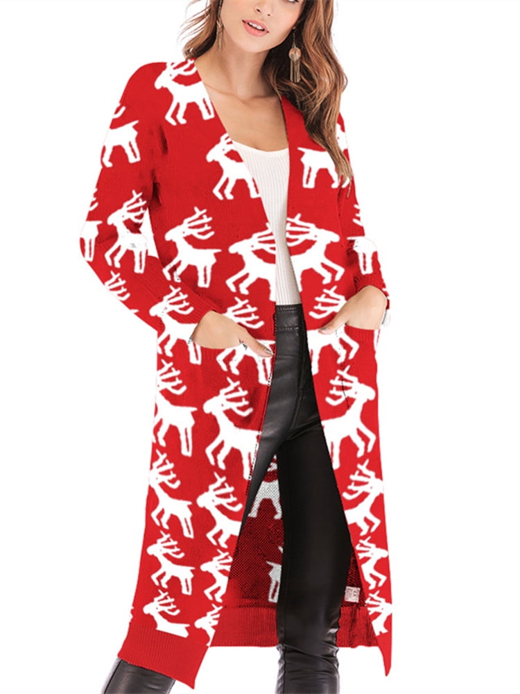 christmas long cardigan