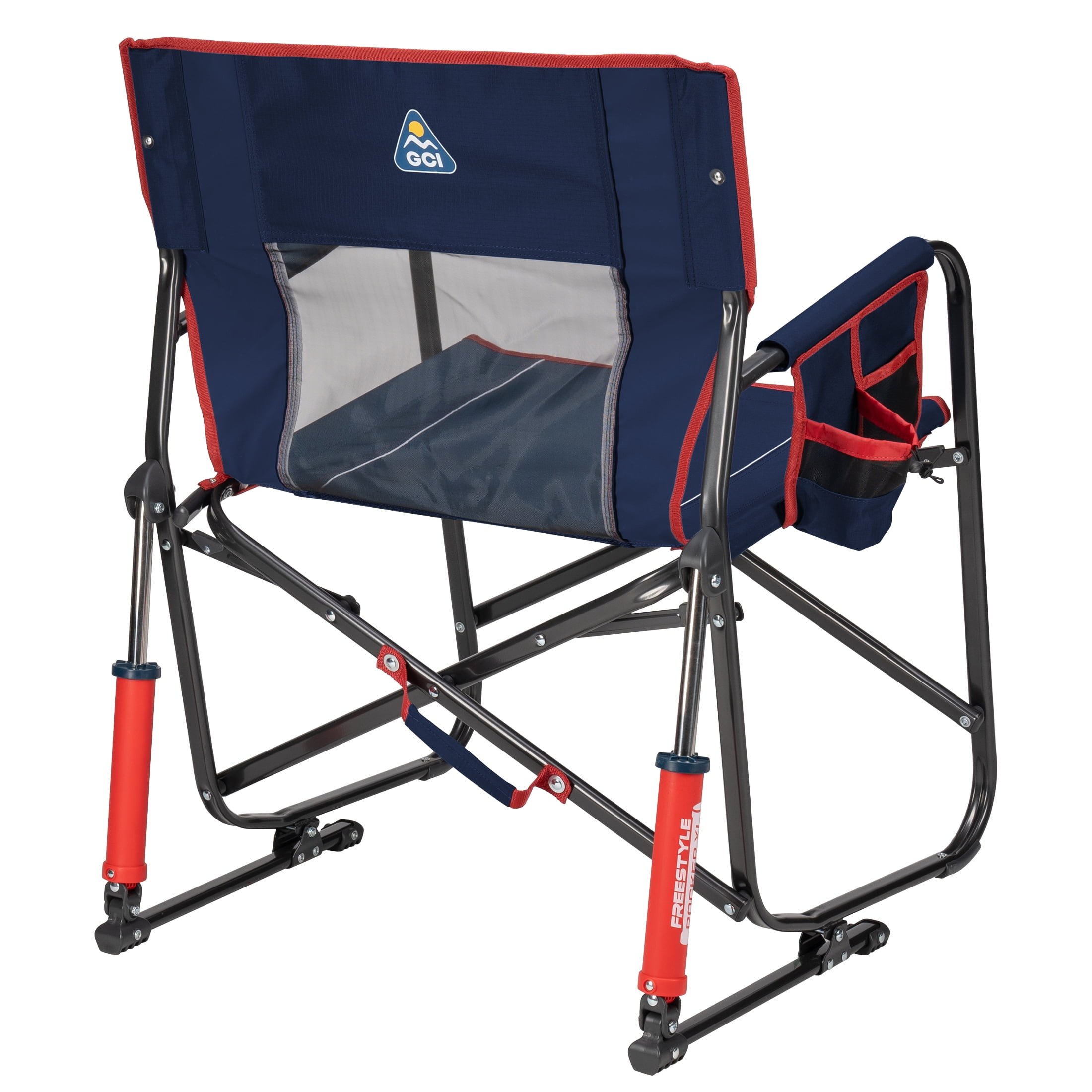 GCI Outdoor Freestyle Rocker XL Oversized Foldable Rocking Camp Chair, Texas