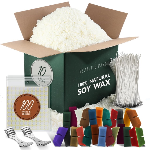 Kit para Hacer Velas DIY Hearth & Harbor con Cera de Soya de 4.5 kg