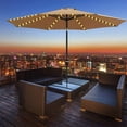 thumbnail image 2 of Patio Umbrella Lights, 104 LEDs String Lights for Parasol, 8 Fairy Modes with Remote Control Decoration Balcony, Garden, Terrace, 2 of 5