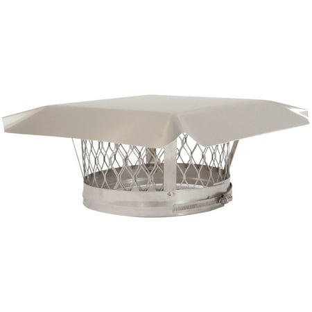 HY-C LC4 Round Clamp-on Single-Flue Liner Stainless Steel Chimney Cap (4