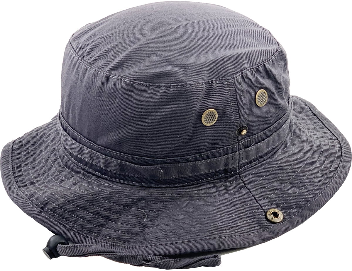 Bucket Hat Boonie Hunting Fishing Outdoor Cap Washed Cotton NEW
