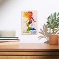 thumbnail image 2 of Seaside Heights, New Jersey, Mermaid Silhouette, Rainbow Watercolor Birch Wood Wall Sign (6x9 Rustic Home Decor, Ready to Hang Art), 2 of 5