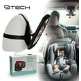 thumbnail image 4 of Baby Car Mirror with 360° Rotation - 9.8" Convex Shatterproof Mirror for Baby Safety with Extra Wide & Clear View - Car Seat Rear Facing with Adjustable Straps, 4 of 7