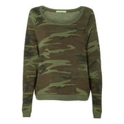 Alternative 9597 Women's Eco-Fleece Dash Pullover - Camo - X-Large