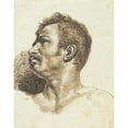 thumbnail image 2 of Théodore Géricault 12x14 Gold Ornate Wood Frame and Double Matted Museum Art Print Titled - Head of a Man (Recto), 2 of 4