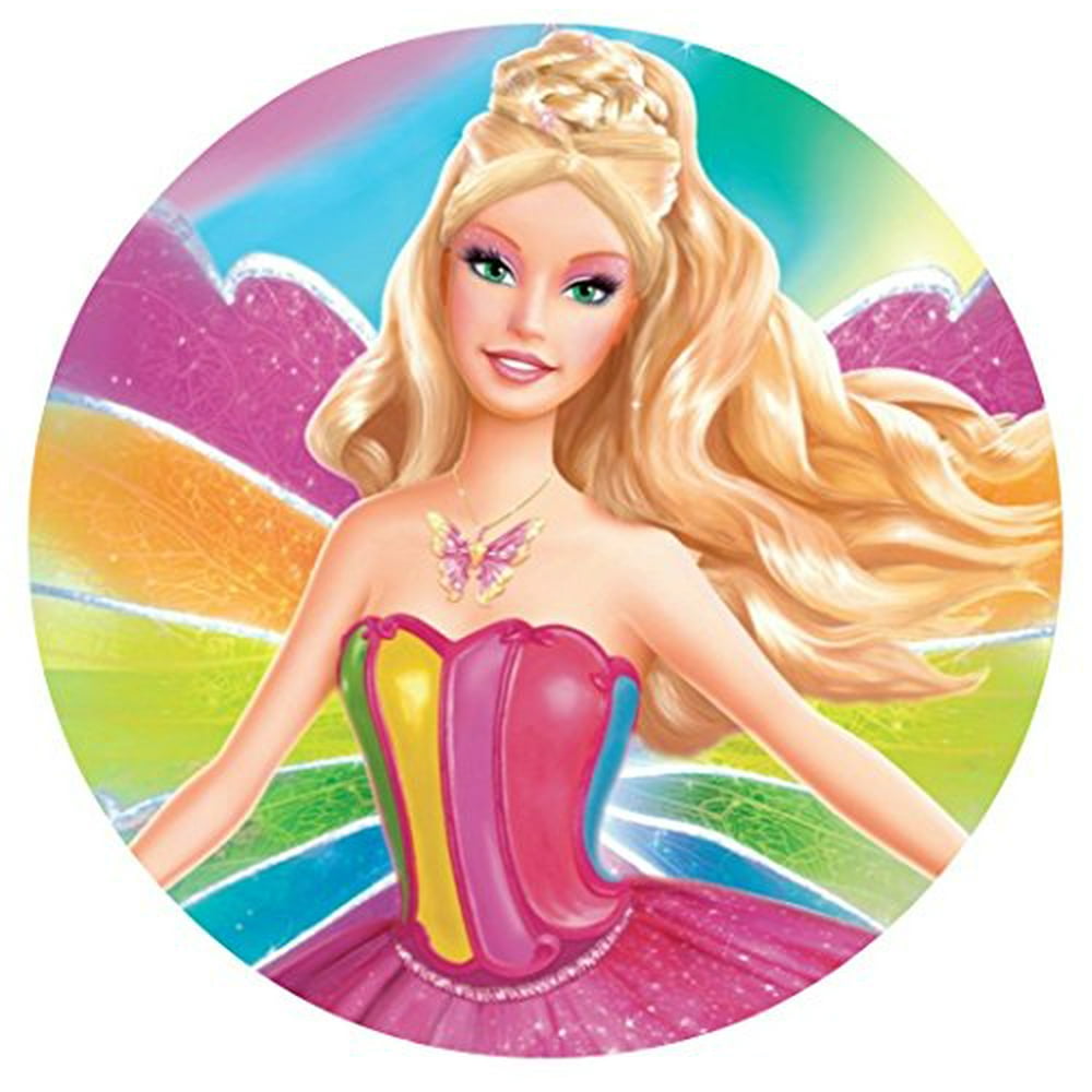 Barbie Fairytopia Edible Frosting Image Photo Cake Topper 8" ROUND