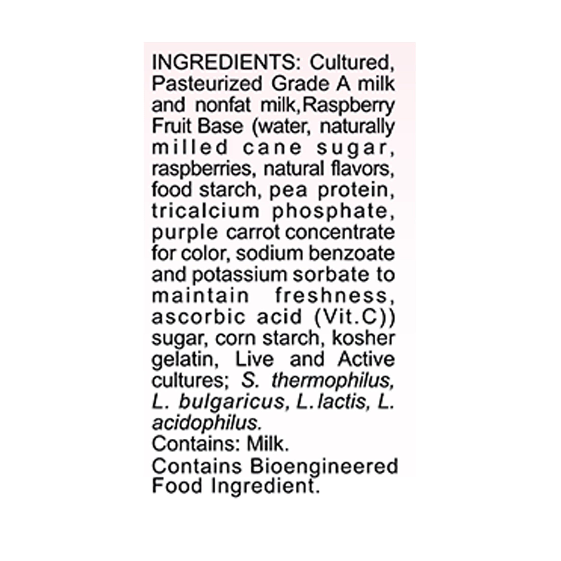 GlenOaks Farms Probiotic Drinkable Lowfat Raspberry Yogurt, 24 fl oz
