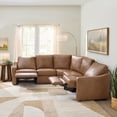 thumbnail image 5 of Better Homes & Gardens Allen Faux Leather Power Reclining Sectional, Cocoa, 5 of 15