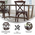 thumbnail image 5 of BizChair Walnut X-Back Chair, 5 of 14