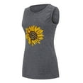 thumbnail image 6 of gakvbuo Plus Size Summer Tank Tops For Women 2023 Trendy Womens Tank Tops Casual Loose Fit Plus Size Sunflower Printed Tee Shirts, 6 of 8