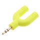 thumbnail image 4 of Divisor de auriculares Adaptador De Auriculares Para Auriculares Con Divisor De Audio Y Doble Conector Y De 3,5 Mm, Verde Verde Magideal Divisor de auriculares, 4 of 6