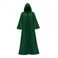 thumbnail image 4 of Capa con capucha Hugo para Halloween, disfraz de Cosplay, larga, Verde S, 4 of 9
