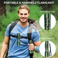 thumbnail image 4 of Flashlights High Lumens Rechargeable, Super Bright Long Range Small Powerful Flashlight, 6 Modes LED Tactical Pocket Waterproof Flash Light for Home Emergency (2, Green), 4 of 9