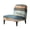 Striped Distressed Wood Grain Theme, variant on HELLHERO Dustproof Armless Accent Chair Cover for Living Room, Elastic Bottom Armless Accent Chair Soft Cover, Pink Marble with Gold Foil Veins Pattern