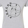 thumbnail image 3 of Pokémon - Pikachu Circle - Juniors Fitted Graphic T-Shirt, 3 of 5