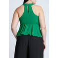 thumbnail image 2 of ELOQUII Women's Plus Size Halter Top With Peplum, 2 of 3