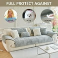 thumbnail image 3 of Washable Pet Couch Cover Protector for Sectional, Sofa Armrest Headrest Covers Pad, Anti-Slip Pet Friendly Boho Slipcovers, 3 of 6