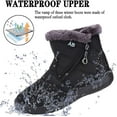 thumbnail image 7 of Womens Snow Boots Winter Fur Lined Ankle Boots Ladies Side Zipper Warm Lightweight Booties Outdoor Anti-Slip Girls Walking Boots, 7 of 7